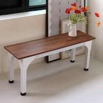 공간플러스 철제 벤치 1000, 화이트