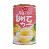 동원 백도 복숭아 통조림, 12개, 400g