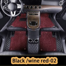 벤츠 E클래스 서스펜션 쇼파 에어서스 호환메르세데스 벤츠 자동차 프리미엄 바닥 매트 A C E M AMG, 02 Black Red  02