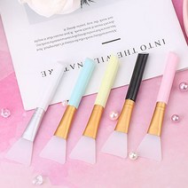PKFARM 1+1 펴바르는 붓 실리콘 팩브러쉬 마사지브러쉬 얼굴브러쉬 팩붓, 랜덤발송, 1P+1P