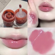 큐트 씰 젤리 모이스처라이징 립스틱 6 색 내추럴 레드 핑크 안티 크래킹 논 스틱 컵 립밤 립 글레이즈 메이크업 화장품, [02] 02-Gege bear, [01] 6g, 02 02-Gege bear, 01 6g