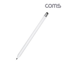 IH132 Coms 스마트폰 태블릿 PC 터치펜 원형 연필형 15cm 화이트