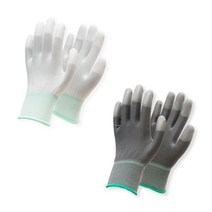 PU 코팅장갑 손끝 탑피트 작업장갑 손가락코팅 10켤레 XS S M L, S_10켤레, 탑피트(회색)