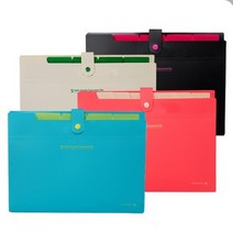 인덱스도큐멘트화일 5분류 8분류 12분류간편 포켓화일 학교문서 서류정리 포켓파일, 5개, 간편8분류-블랙