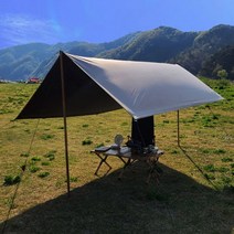 접이식 그늘막 캐노피 포장마차 천막 텐트 옥상주차 포차 조립식 차광막 햇빛 차단막, 500x400 아이보리