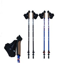 (정품)러프필드 NEW 노르딕 워킹스틱 2P 1세트 - 2022년형 걷기만 했는데 ~ 노르딕워킹 효과~, 블랙