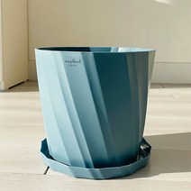 앙플랜트 격자형 플라스틱 파스텔 화분, 블루