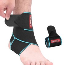 족저근막염보조기 aolikes 1pcs 발목 발 보호대 지원 보호 탄성 중괄호 가드 스포츠 체육관 양말 랩 달리기 부상 염좌 보호 패드, 푸른