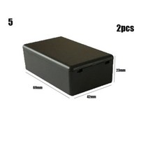 정션박스 스위치박스 배관연결 중간스위치 방수 블랙 DIY 하우징 악기 케이스 ABS 플라스틱 프로젝트 상자 스토리지 인클로저 전자 2 개, 2pcs Style 5