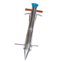 모종이식기 들깨 고추 감자 파종기 한손 양손, 팁 길이 20cm 더블 핸들 모종 파종기+자