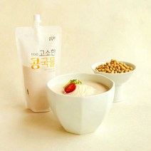 [잔다리] 국내산 2배 진한 콩국수용 콩물 340g x 5팩, 단품