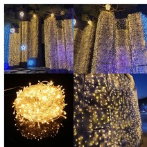 500구 LED 웜색 50m 무뚜기 지네 크리스마스 랜턴 장식 조명 지니 알 전구 줄 램프 트리구 라이트 트리전등 야외알