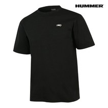 험머 남성 스포츠 아웃도어 테크터프 기능성 반팔티셔츠 블랙