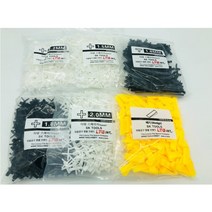 오케이타일공구 쿠사비 타일스페이스 십자스페이스 줄눈간격제 메지핀 타일 십자 웨지 노랑 일자스페이스, 1.5티자(T)검정, 1개