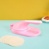 만두만드는기계 자동 만두 빚는기계 메이커 제조기 업소용 대용량 주방 도구 플라스틱 피부 인공물 수동 래퍼 만들기 금형 반죽 누르기 도구 베이킹 생과자 제조기, 분홍색