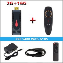 스마트 파이어 TV 스틱 올위너 H313 4k 미디어 안드로이드 10 듀얼 동글 S400, 20.Au 플러그 - 2G 16G With G10S