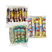 우마이봉 스낵 세트, 콘포타지 6g 15개 + 치즈맛 6g 15개 + 쵸코맛 6g 15개, 1세트