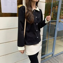 오슈 일교차 회사원 데일리 고급스런 카라 퍼프 블라우스