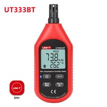 풍량계 풍향풍속계 디지털 풍속계UNI-T 디지털 습도 측정기 사운드/소음 UT353BT, 01 Thermometer