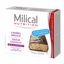 MILICAL 밀리칼 초콜릿 슬리밍 바 6St, 1개