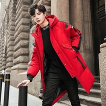 구스다운 덕다운 초경량 퍼프롱점퍼 남성 다운 재킷 따뜻한 후드 유행 코트 남성 후드
