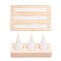 GHSHOP 보석류 디스플레이 귀걸이 쇼케이스 흰색 가죽