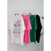 세렌디피티342 여성 오버사이즈 데일리 박스티 루즈한 데일리 티셔츠 이너웨어 오버핏 롱티 로즈박스t