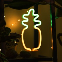 어반 LED 네온사인 네온조명 무드등 시리즈, D 파인애플 스탠드