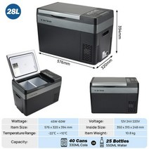 Joytutus 자동차 미니 냉장고 22L 28L 12V