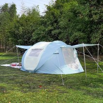 조엘리 마카롱 원터치 캠핑 텐트, 4-6인용, 마카롱 핑크