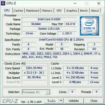 1151메인보드 h81 ASUS STRIX Z270H GAMINGK1 메인 보드 코어 i5 6500 프로세서 탑재 4x DDR4 DIMM 64GB 2 x M.2 포트 HDMI 지원, [02] CPU