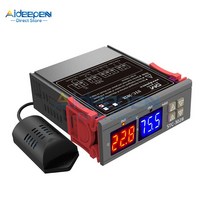 STC-3008 3018 3028 듀얼 디지털 온도 컨트롤러 습도계 C/F 서모 스탯 2 개의 릴레이 출력 AC 110V 220V DC 12V 24V 10A, CHINA|3028 AC 110-220V