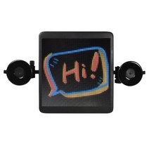 자동차인테리어 스마트 LED 디스플레이 자동차 인터랙티브 화면 앱 핸드폰 제어 비즈니스 광고용 프로그래밍 가능한 음성, [01] black