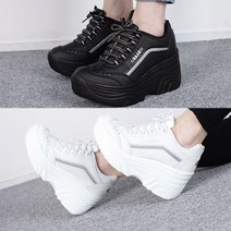 런슈즈 (국산) 굽높은 스탠딩 운동화 여성 키높이 스니커즈 7.5cm