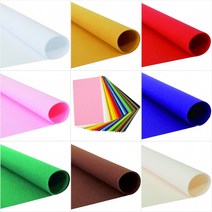 [청양토이] 펠트지 칼라펠트 낱장 비접착 26색상 30x45cm, 502 미색