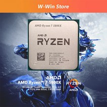 AMD-라이젠 7 5800X CPU 프로세서 3.8 GHz 8 코어 16 스레드 105W L3 = 32M 100-000000063 소켓 AM4 팬 미