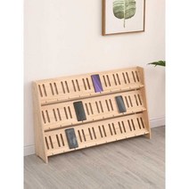 학원 충전 거치대 스마트폰 핸드폰 보관함 회사 진열, 원목 3층 24인승