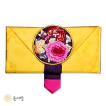 모란단 예단봉투-황금색, 진보라