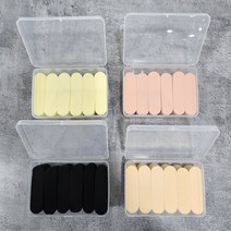 하이드로 스펀지 미니멀 세트 6pcs 케이스포장 메이크업 블렌더 화장웨지 에어 똥퍼프 스펀지, 핑크6pcs