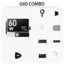 지윤 ZHIYUN G60 비디오 라이트 촬영 조명, ZHIYUN G60 콤보 구성, 1개
