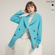 루시앙 헤링본 울 블렌디드 하프코트 SD14837