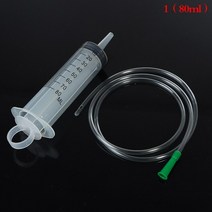 에폭시 200/250/300/350ml 대용량 플라스틱 주사기 재사용 가능한 세척 펌프 오일 유체 물용 흡입 인젝터, 01 80ml