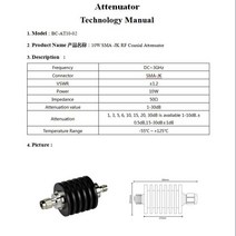 BECEN 10W SMA RF attenuator 정품보장
