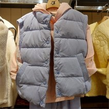 셀덴 NC05 오버핏 패딩조끼 EDJD22W52
