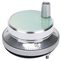 핸드 휠 핸들 키트 5V 수동 펄스 발생기 CNC 공작 기계 로타리 엔코더 전자 핸드 휠, 60mm., 은