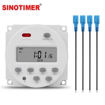 타이머 cn101a 5v 12v 24v 110v 220v 디지털 스위치 7일 주간 프로그래밍 가능 시간 릴레이 프로그래머 내장 충전식 배터리, 4선 없는 12v