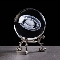 세계 서재 미니 대형세계 지구 지도 전도 지구본 사진 조명 14, 6cm, 토성과 실버베이스