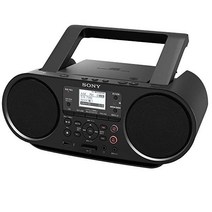 소니 CD 라디오 Bluetooth FM AM 와이드 FM 대응 어학 학습 기능 배터리 구동 가능 블랙 ZS-RS81BT