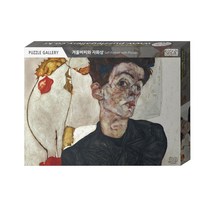 직소퍼즐 풍경 명화 에곤실레 겨울버찌와 자화상 1000피스 PG1046, 단품, 단품
