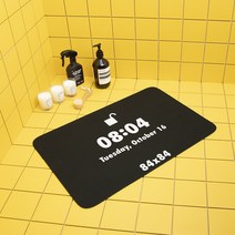 84x84 빨아쓰는 욕실 화장실 규조토 발매트, 0804